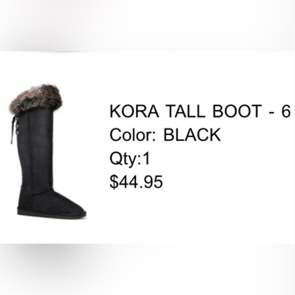 Brand New Fuzzies Boots 🤎 . Black in color. Size 6 . From Shoedazzle ✨ - Picture 2 of 2